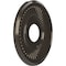 Ekena Millwork Berkshire PVC Ceiling Medallion (Canopies up to 5 3/4"), 13"OD x 3 1/2"ID x 3/4"P, Metallic Charcoal CMP13BECCH - alternate 4
